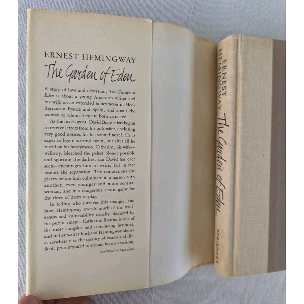 The Garden of Eden by ERNEST HEMINGWAY, 1st Edition First Printing HCDJ - Picture 3 of 13